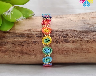 Beaded Bracelet - Authentic Huichol Jewelry - Friendship Bracelet - Mexican Jewelry