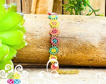 Beaded Bracelet - Authentic Huichol Jewelry - Friendship Bracelet - Mexican Jewelry
