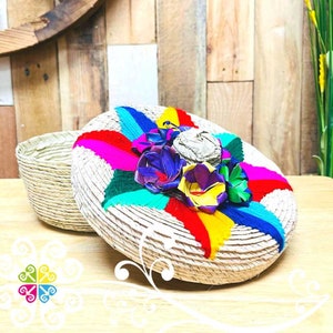 Small Tortillero Palma Bordado - Tortilla Holder - Tortillero Mexicano