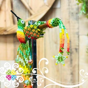 Hummingbird Beaded Hair Brooch
