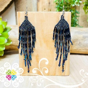 Beaded Rainy Day Earrings - Handmade Mexican Beaded Jewelry