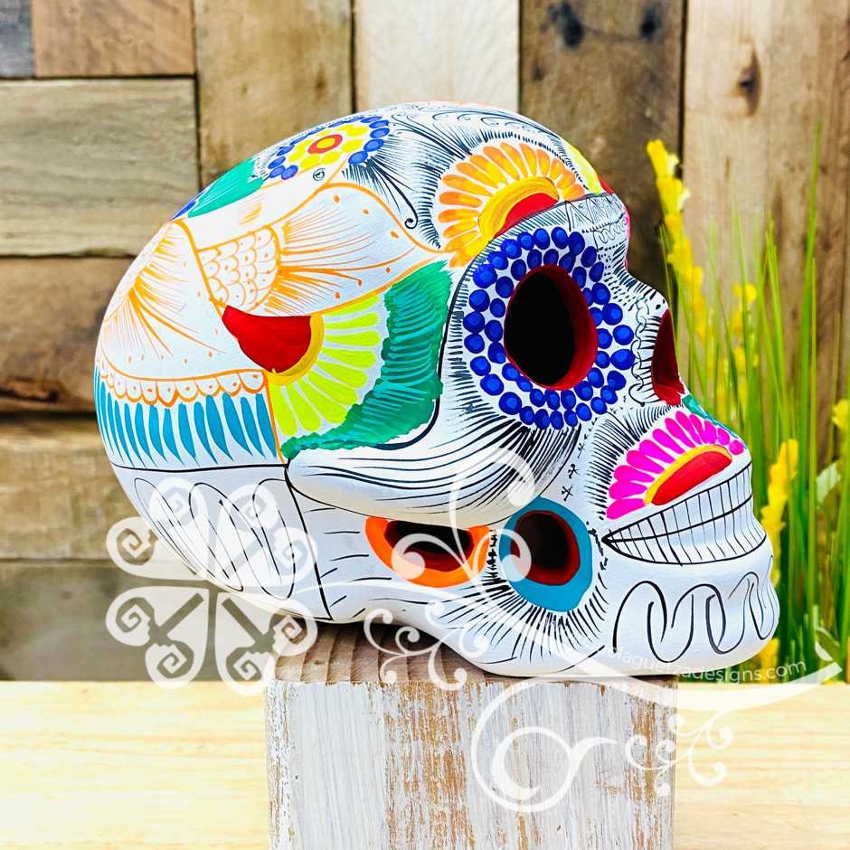 Hand-painted Mexican Sugar Skull: Dia De Los Muertos Decor - Etsy Finland, image size:940x940