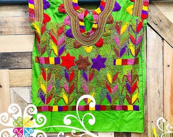 Medium Milpa Embroider Top Blusa Bordada Mexican Blouse de Mayo  Outfit