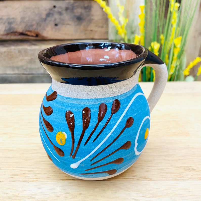Decorated Mexican Clay Mug Jarrito Mexicano Handmade Mug | Etsy