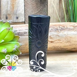 Tall Black Clay Shot- Tequilero
