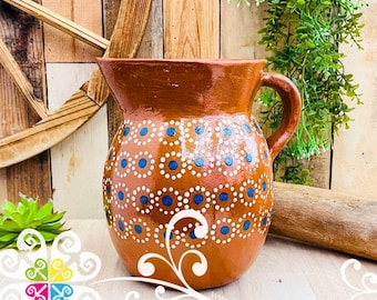 Large Dots Pitcher - Capula Sencillo Clay Kitchen