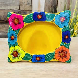 Hand Painted Picture Frame -Flowers Horizontal
