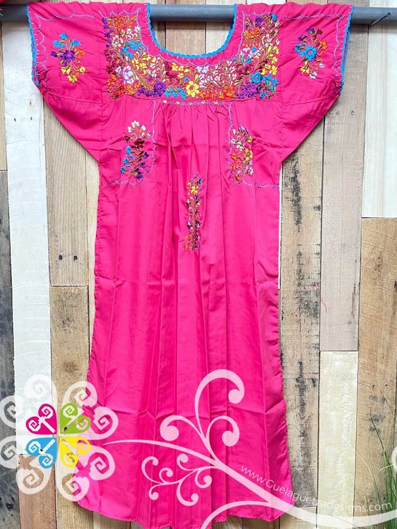 Small Vestido San Antonino Sencilla Embroider Women Dress Vestido