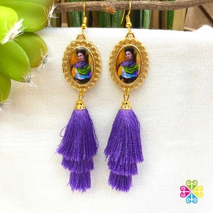 Medium Frida Artisan Earrings - Elegant Mexican Earrings