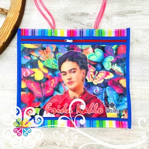 Pastel Mix Large Frida - Shopping Morral - Mexican Morral - Authentic Tote