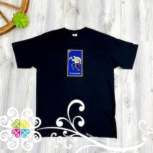 El Borracho Embroider Tee - Loteria Shirt - Mexican Shirt - Playera Loteria