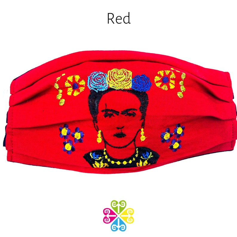 Frida Facemask Mexican Face Mask Tehuana Oaxaca Design Etsy