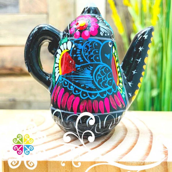 Tea Kettle - Salero Guerrero - Mexican Decor - Salero Pintado