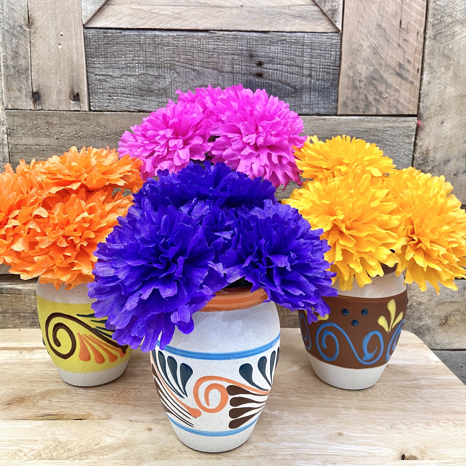 Set of Mix Cempasuchil Flower - Day of the Dead Flower - Marigold Flower - Dia de los Muertos Ofrenda decor