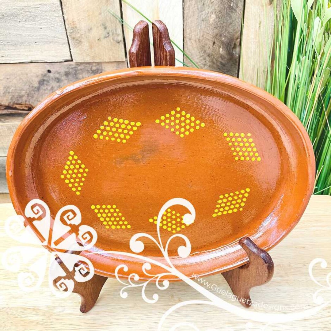 Decorative Clay Tray Mexican Tray Home Decor Etsy
