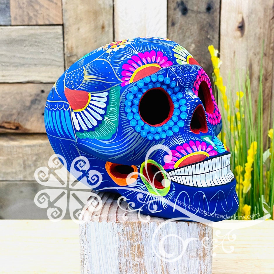 Extra Large Mexican Sugar Skull - Dia de los Muertos Skull - Day