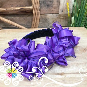 Purple - Folkloric Headband - Mexican Headband - Frida Headband