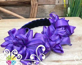 Purple - Folkloric Headband - Mexican Headband - Frida Headband