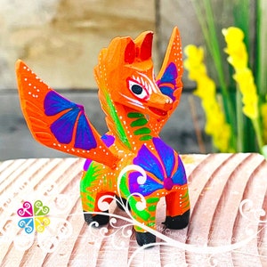 Mini Pegasus Alebrije - Handmade Wood Figure - Stocking Gift - Unique Gift - Mexican Alebrije
