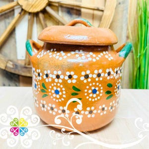 Small Olla de Barro Capula - Olla Con Tapa