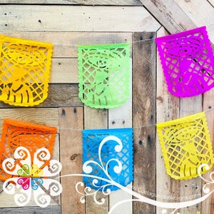 Klein Catrina-ontwerp - Papel Picado-banner - Decor Dag van de Doden - Dia de Muertos