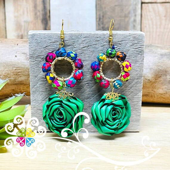 Quilling store earrings rose