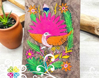 Small Fauna Designs - Amate Paintings- Authentic Mexican Home Decor - Handmade Paintings