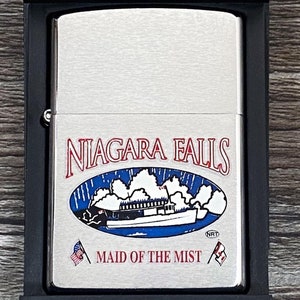Zippo - 2000 Niagara Falls &#39;Maid of the Mist&#39; Zippo Lighter, Canada Zippo, Vintage, Like New in Original Box, Ship, Maritime