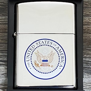 Zippo - 2001 US Seal / Badge Zippo Lighter, Rare, USA, Hard to Find, Like New in Box