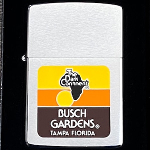 Zippo - 1981 Busch Gardens The Dark Continent Zippo Lighter, V.Rare Vintage in Box