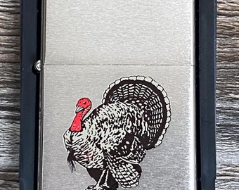 1990 Strutting Turkey Zippo Lighter: Rare Retired Bird Series