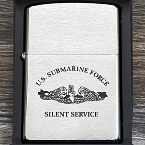 Zippo - 2002 US Submarine Force Silent Service Zapalniczka Zippo, Vintage Zippo, Jak nowa w pudełku