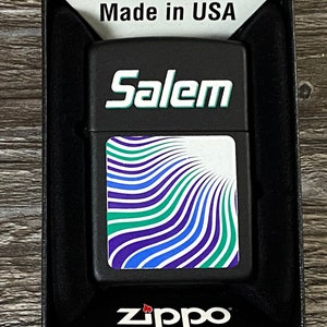 Zippo - 1995 Salem Waves Zippo Lighter, Tobacco Advertising, RJ Reynolds, RJRTC Zippo