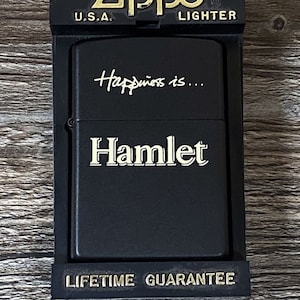 1999 Hamlet Cigars Zippo Lighter: Tobacco Advertising Promo, Unfired