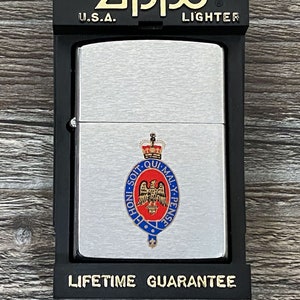Zippo - 1993 Blues & Royals Regiment Badge Zippo Lighter, Vintage Zippo, Like New in Box