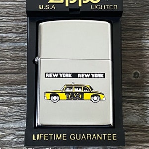 Zippo - 1993 New York Taxi Zippo Lighter, Vintage, Retired NYC Souvenir, Like New in Box