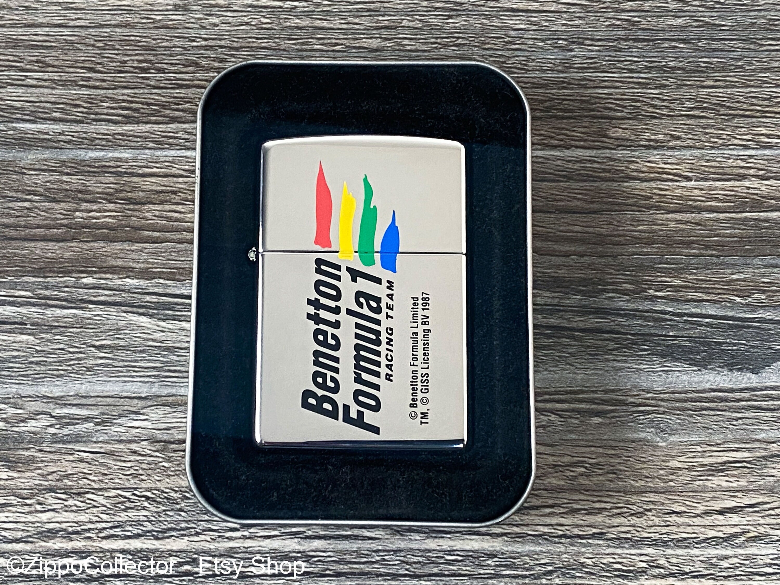 Zippo - 1997 Benetton F1 Racing Team Zippo Lighter, Formula One 