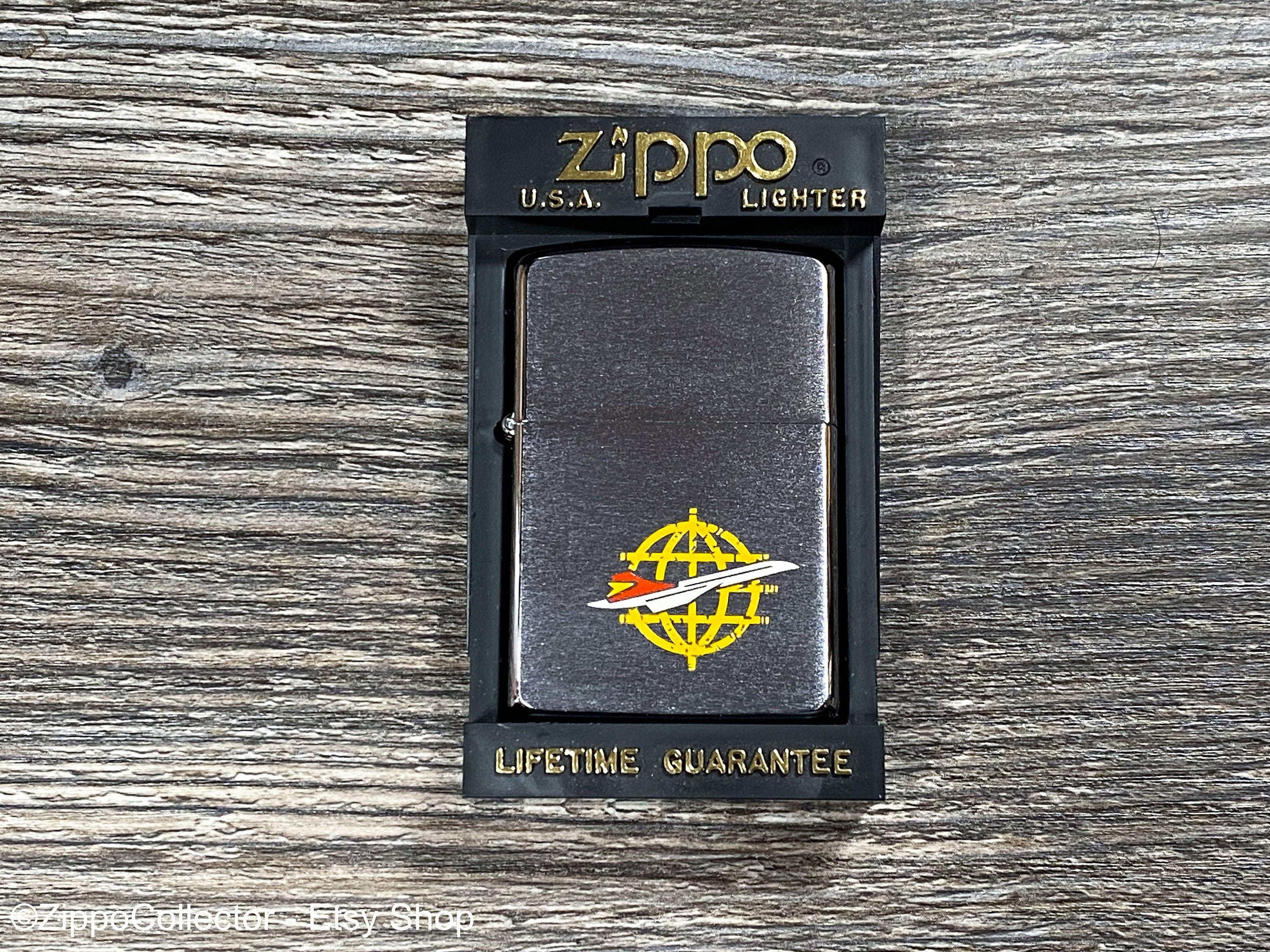 1990 Concorde Aircraft Zippo Feuerzeug, Peter Stuyvesant & Air 