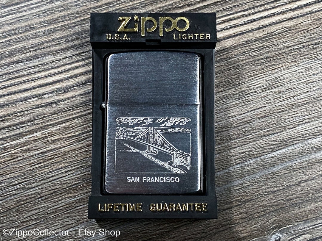 1990 San Fransisco Golden Gate Bridge Zippo Lighter, Rare, Like