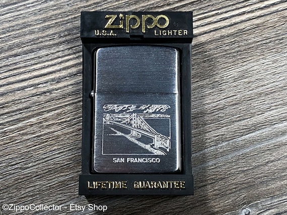 1990 San Fransisco Golden Gate Bridge Zippo Lighter, Rare, Like