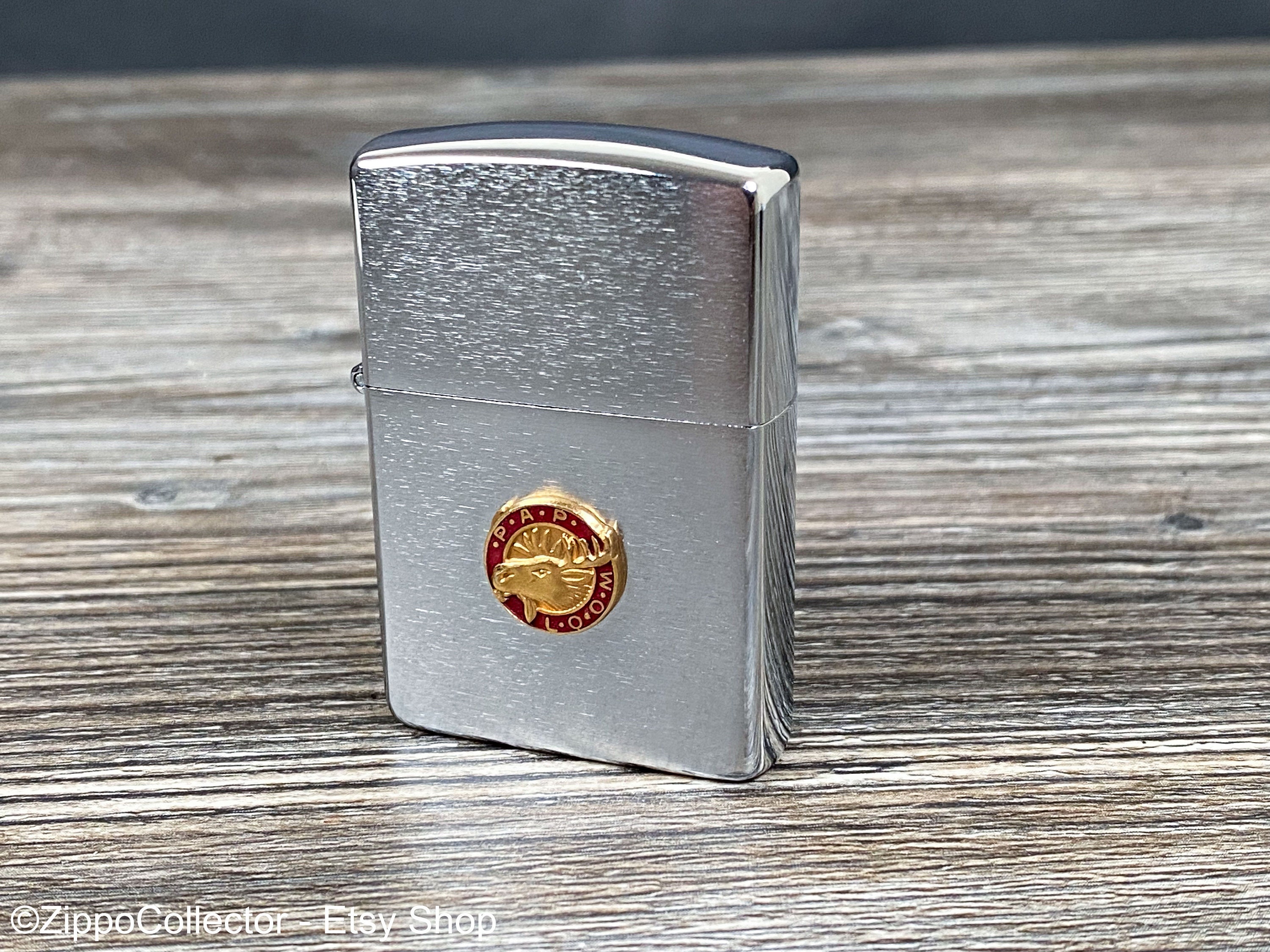 1991 Loyal Order of Moose Emblem Zippo Lighter, PAP LOOM, Very Rare