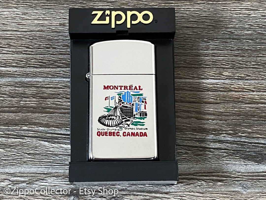 1989 Olympic Stadium Montreal, Quebec, Canada Slim Zippo Lighter