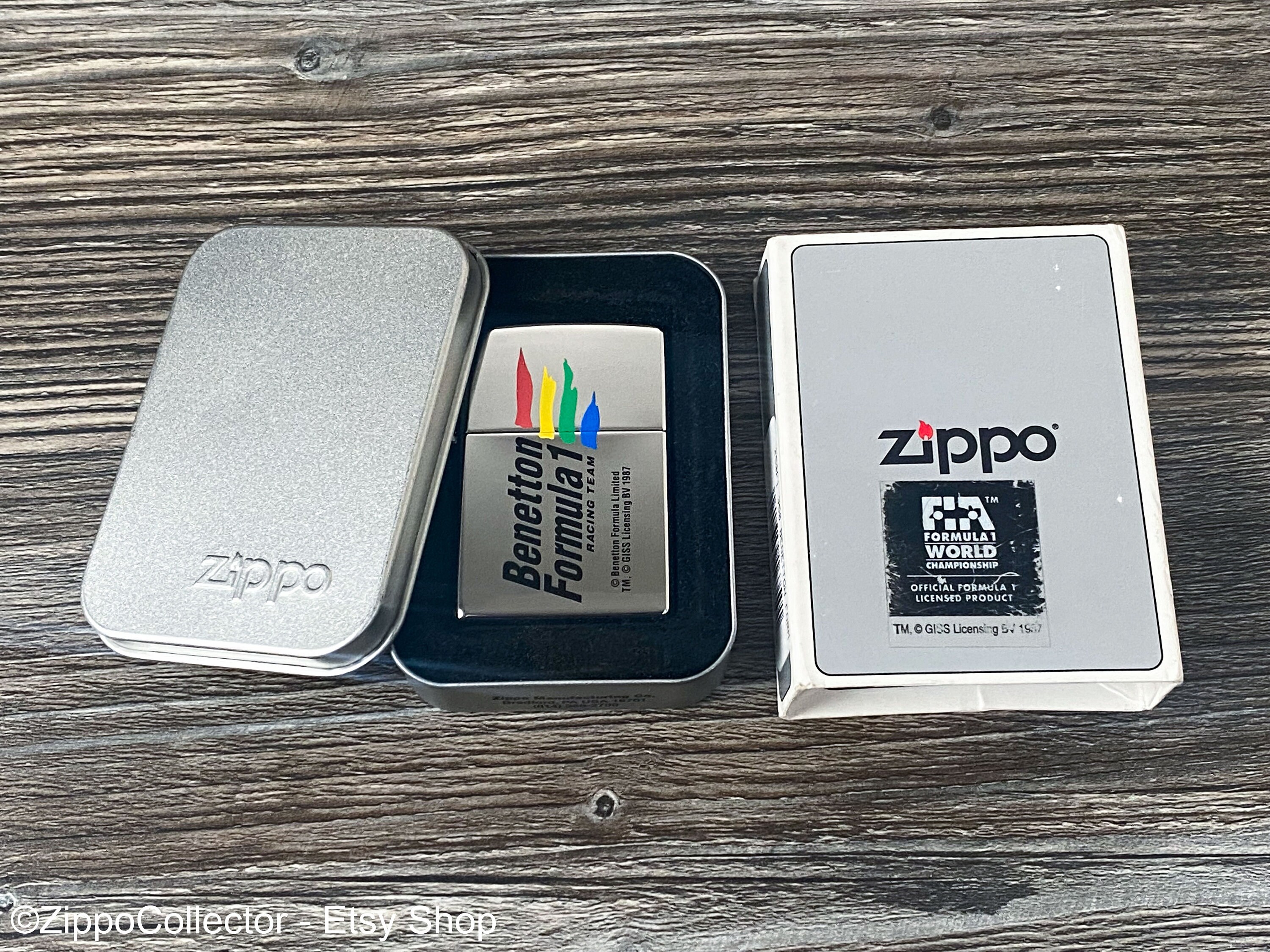 Buy Zippo - 1997 Benetton F1 Racing Team Zippo Lighter