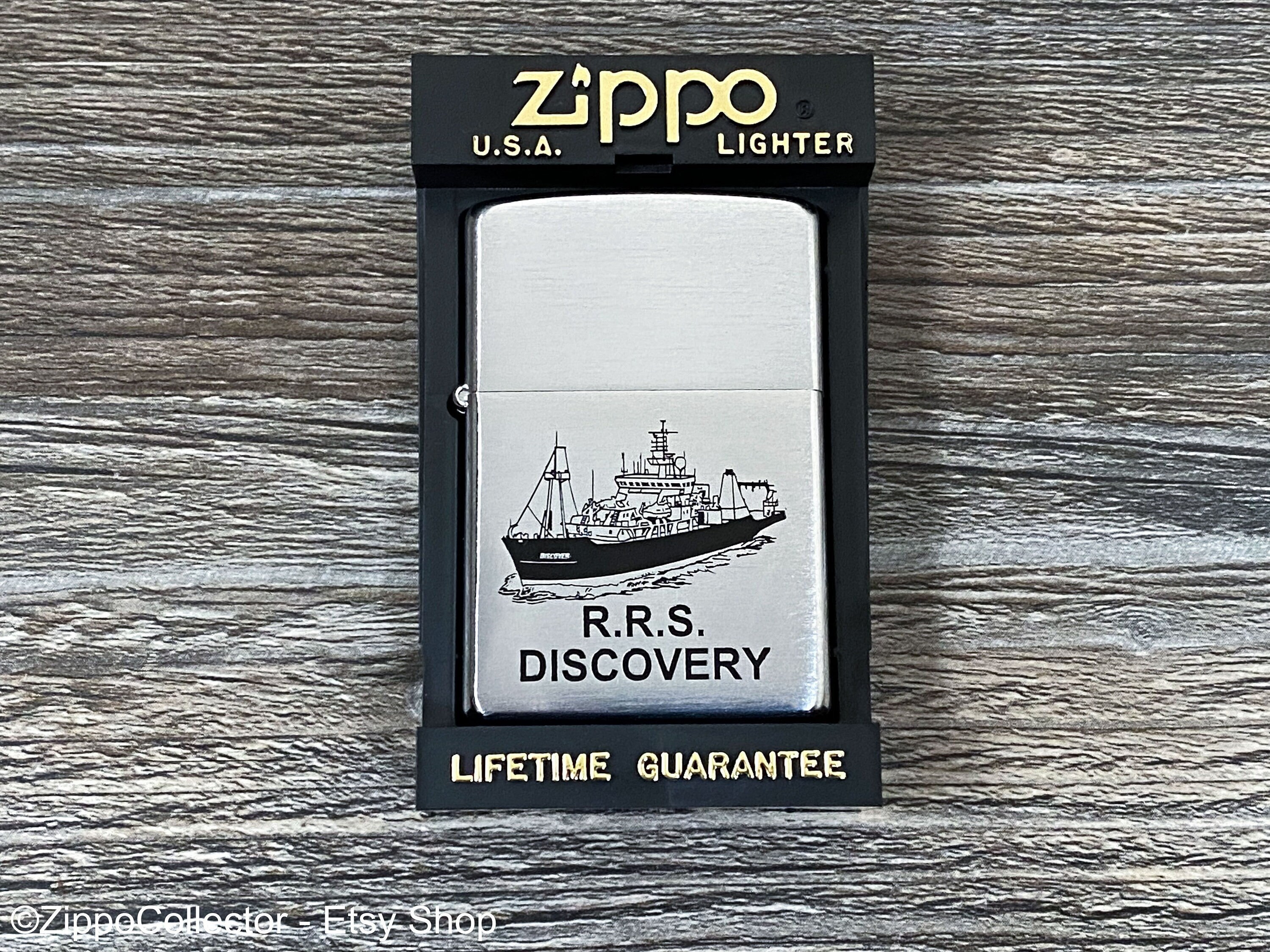 Zippo - RRS Discovery Zippo Lighter, Research Vessel, Ship Zippo, Maritime Zippo