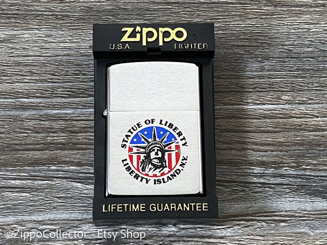 1992 Statue of Liberty, Liberty Island New York Zippo Lighter, Retired