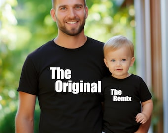 Personalisiertes T-Shirt Papa, Mama, Opa, Oma und Baby Outfit I Familienoutfit I Papa Mama Oma Opa Kind I Geschenkidee I Original Remix