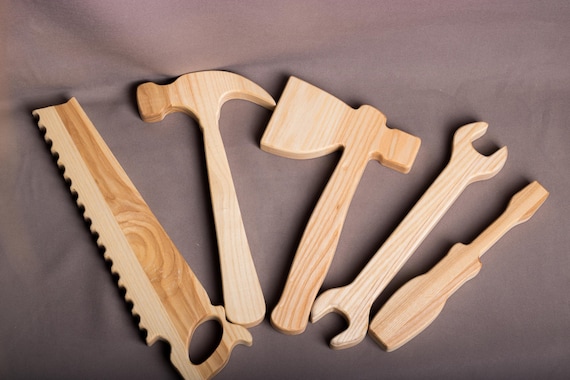 kids wooden tool set
