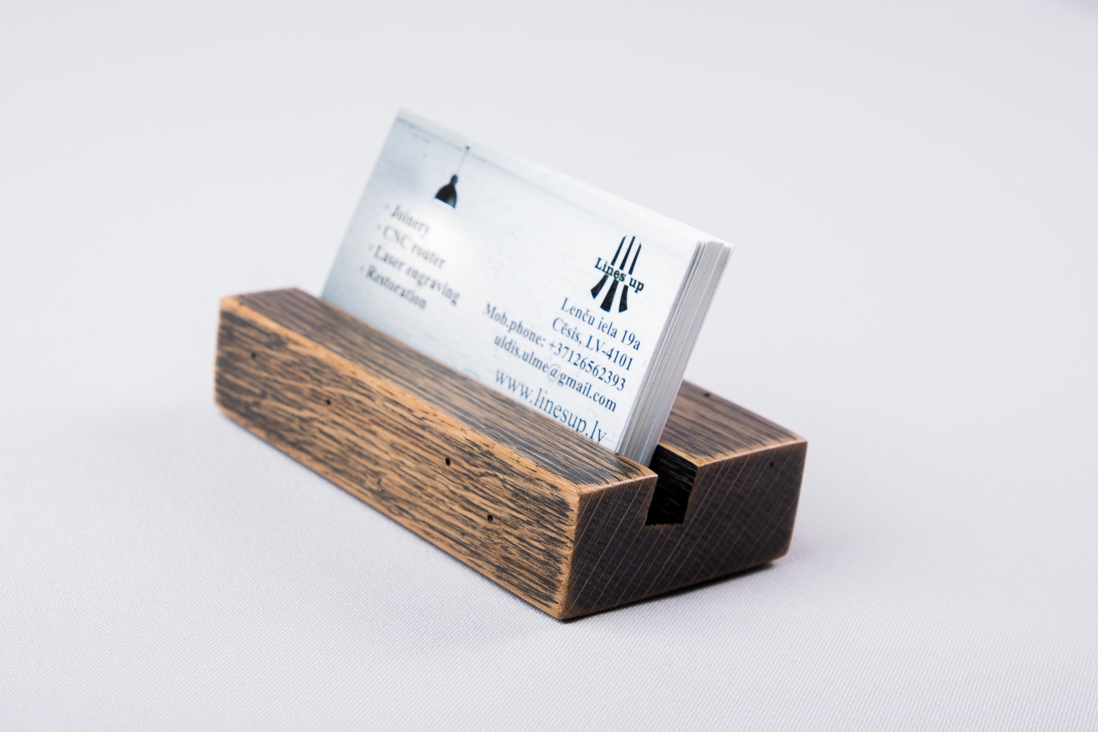 Business card holder Business Card Stand Name plate and card Etsy