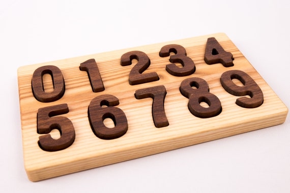 100pcs Wooden Numbers 0 to 9 Number for Kids Number Learning Toy Gift