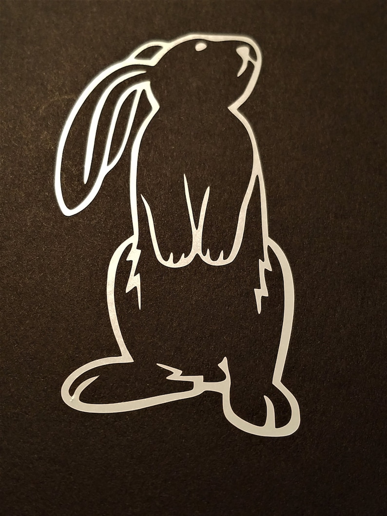 rabbit decal bunny decal bunny rabbit decal vinyl decal etsy